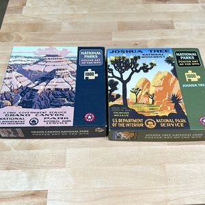 1,000 piece Puzzles- Grand Canyon and Joshua Tree